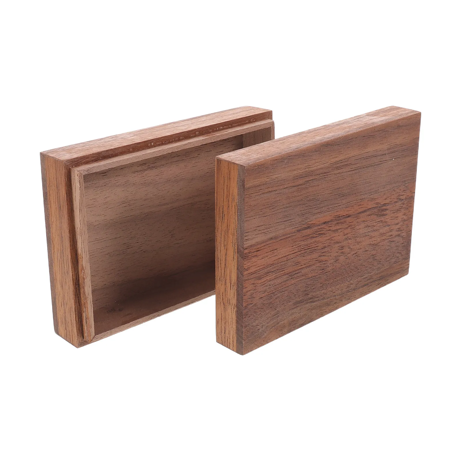 

Маленькая деревянная шкатулка для украшений из орехового дерева 4x3x1, в деревенском стиле, для хранения памятных вещей, декоративный деревянный органайзер для ожерелий, игральных карт, для дома