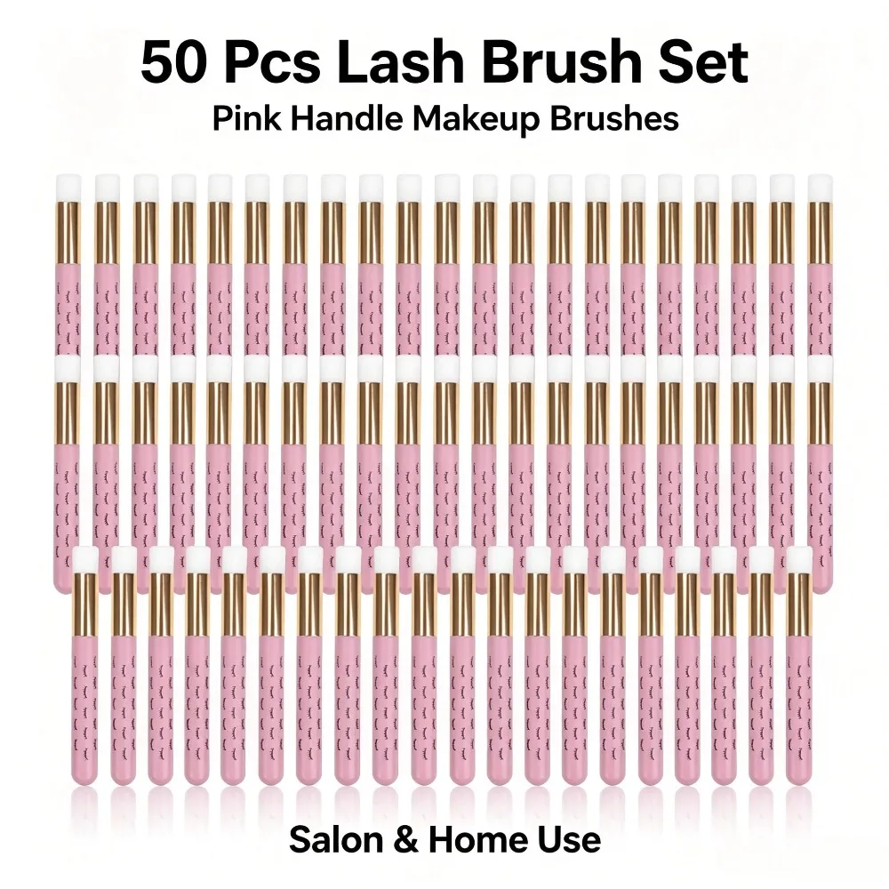 50Pcs Professional Soft Lash Extension Shampoo Brushes Deep Cleansing Eyelash Eyebrow Nose Peel Care Salon Beauty Supplies Tools