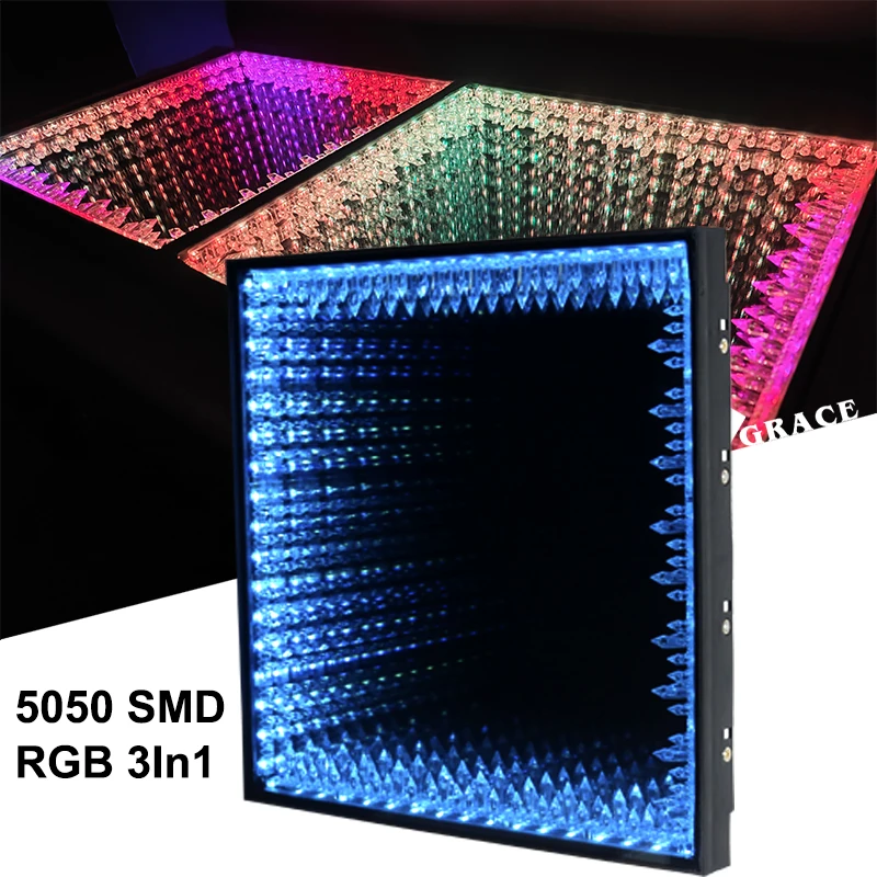 Igracelite كريستال 3D LED أرضية الرقص IP55 داخلي مقاوم للماء RGB 3 في 1 أرضية الرقص المغناطيسية