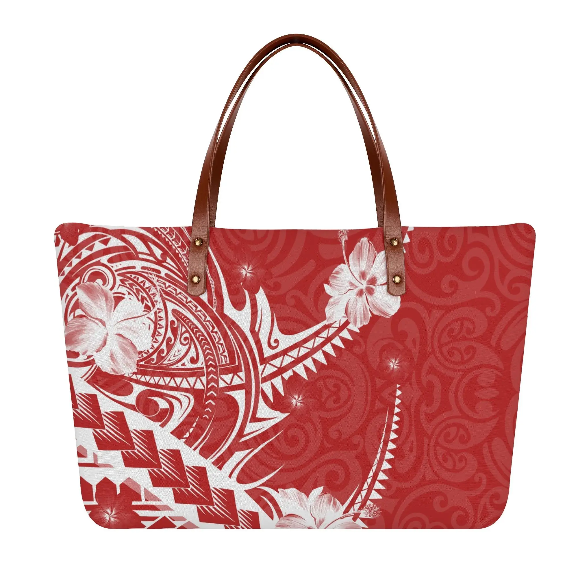 

Polynesian Custom Women'S Bag Pacific Island Tribal Print Vintage Art Women'S Handbag Large Capacity Shoulder Bag Customization