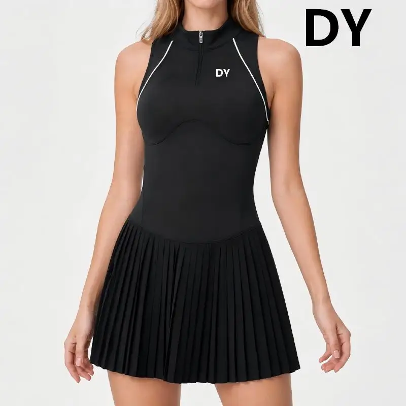 2026 New Style Slim-Fitting and Stylish Sports Dress for Women - Sleeveless, Elastic, Breathable Fitness and Yoga Tennis Dress