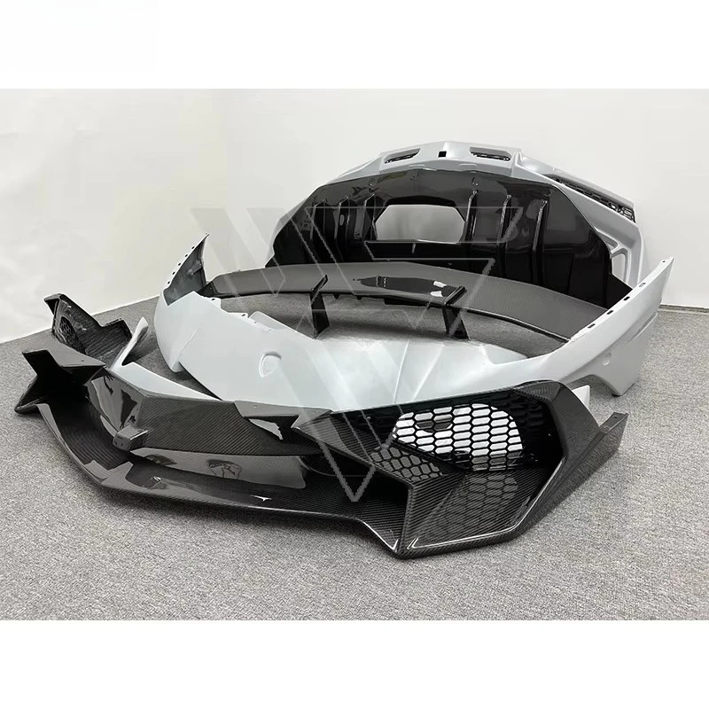 LP750 SV Style Half Partial Dry Carbon Fiber Body Kit With Bumper Spoiler for Lambo Aventador LP700 LP720 2011-2015 Carbon Kit
