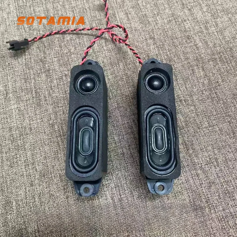 SOTAMIA 2PCS Mini Two Way Passive Speaker 4 Ohm 3 Watt Runway Speaker Silk Film Tweeter Medium and High DIY Bluetooth Speaker