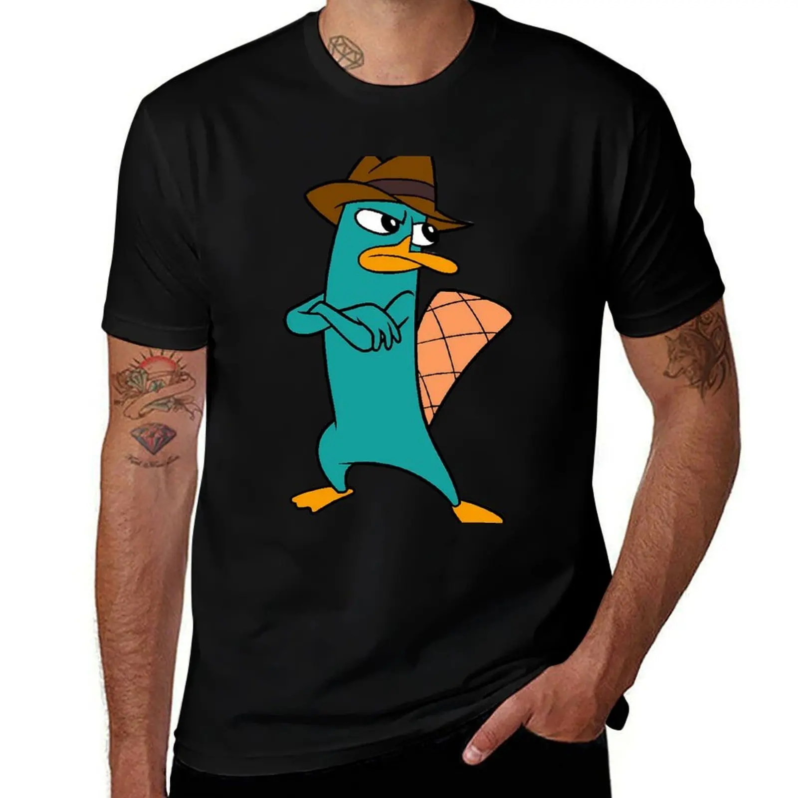 

Perry the Platypus T-Shirt man t shirt summer men t shirt cotton 100% anime tshirt T-Shirt
