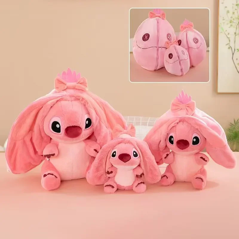 ตุ๊กตาสติทช์น่ารัก การ์ตูนซานริโอ้ ของเล่นซิปแปลงร่าง พวงกุญแจ จี้กระเป๋า ของตกแต่งห้อง ของขวัญวันเกิด วันหยุด