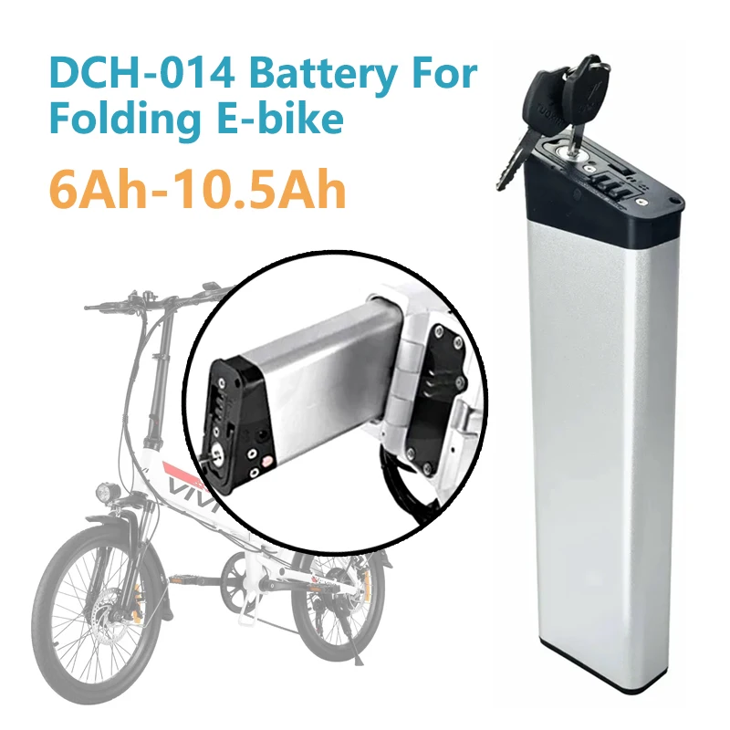 

48V 10.5Ah Folding E-Bike Battery 9.6Ah 8.7Ah For ADO A16 ANCHEER AM001908 vivi F20/FM20 LANKELEISI A6 Lithium Ion Battery Akku