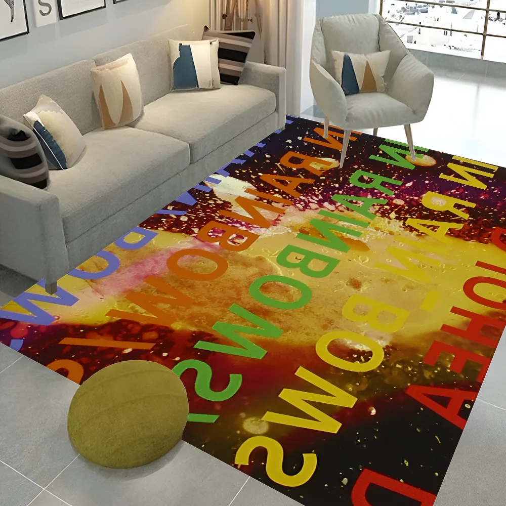 Rock Band Radiohead Music Bathroom Mat Kids Room Bedroom Decoration Balcony Anti-Slip Doormat Living Room Bedside Area Rugs