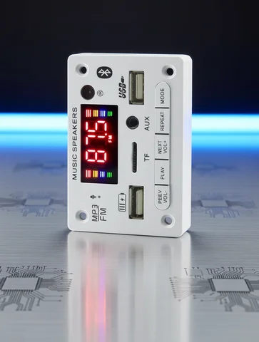 6V 12V Bluetooth 5.0 MP3 Decoding Board Module Wireless Car USB MP3 Player TF Card Slot USB FM with Microphone Handsfree control