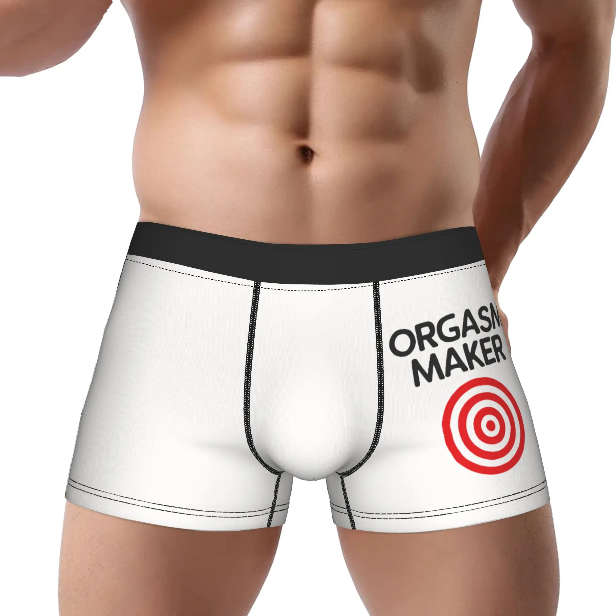 

Happy Maker Underwear Man Polyester Boxer Briefs Underpants Printed