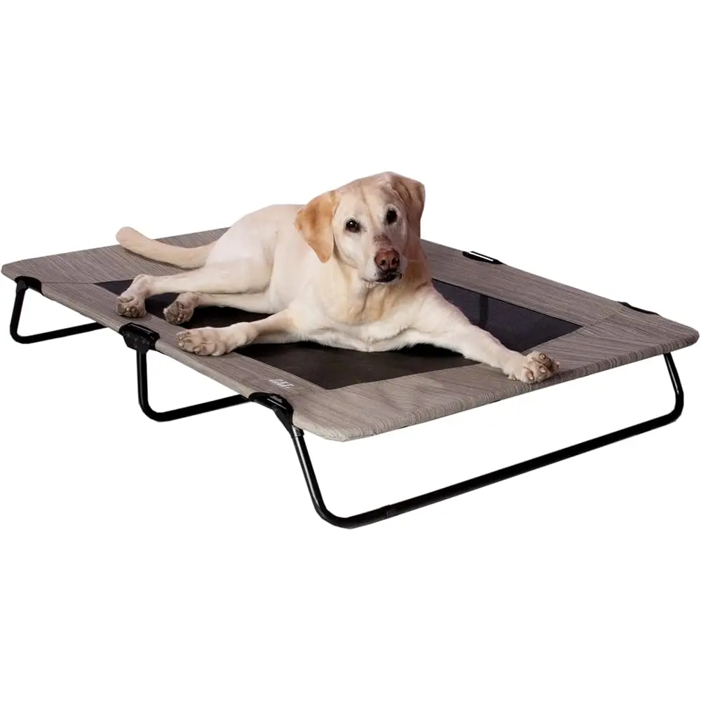 

Lifestyle Pet Cot Elevated Bed, No Assembly Required, Premium Tear Resistant Cooling Mesh, Indoor & Outdoor, Lightweight &