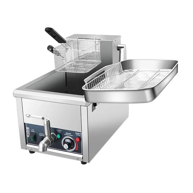 12L Desktop single cylinder fryer table type Stainless Steel Single Cylinder