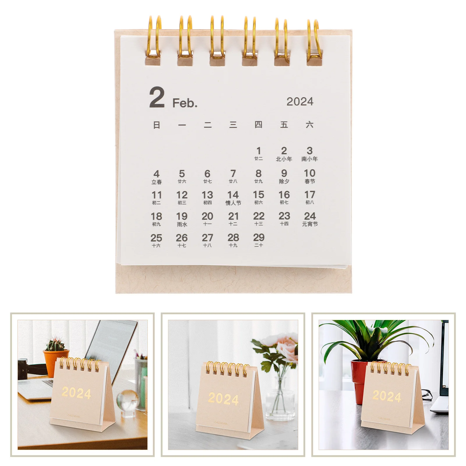 Mini-Desktop-Kalender 2023, kleiner Tischplaner für Zuhause, Büro, Schule, Hotel, dekorativer Schreibtisch-Organizer, Studentengeschenk, frisch