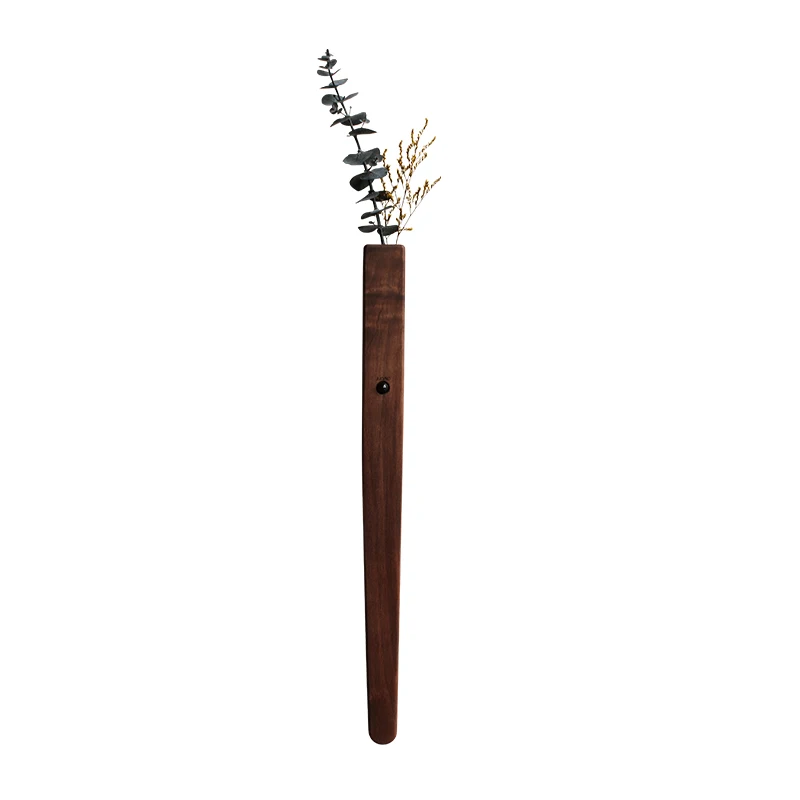 

Solid wood flower device human body sensor light household staircase aisle rechargeable bedside led night light vase