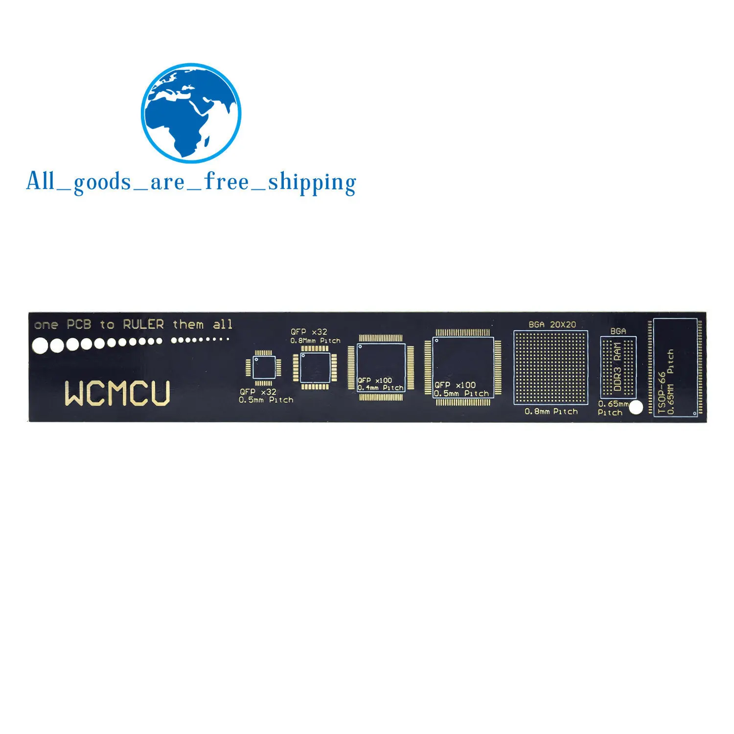 TZT 1/3pcs PCB Ruler For Electronic Engineers For Geeks Makers For Arduino Fans PCB Reference Ruler PCB Packaging Units v2 - 6