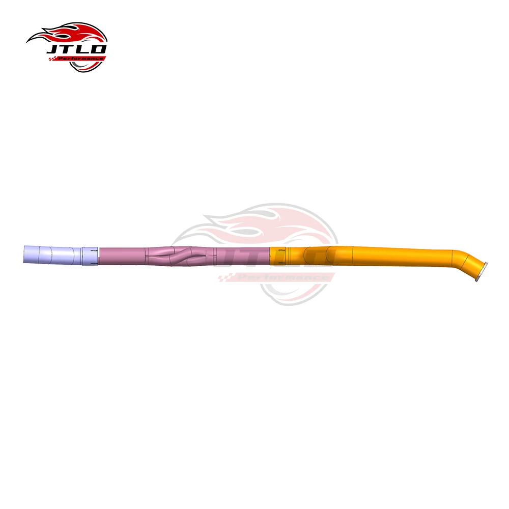 Picture 5: SS304 Stainless Steel 80mm Dual Mid Pipe For BMW M5 G90 V8 Turbo 2025-2026, High Flow Racing Link Pipe, Direct Fit