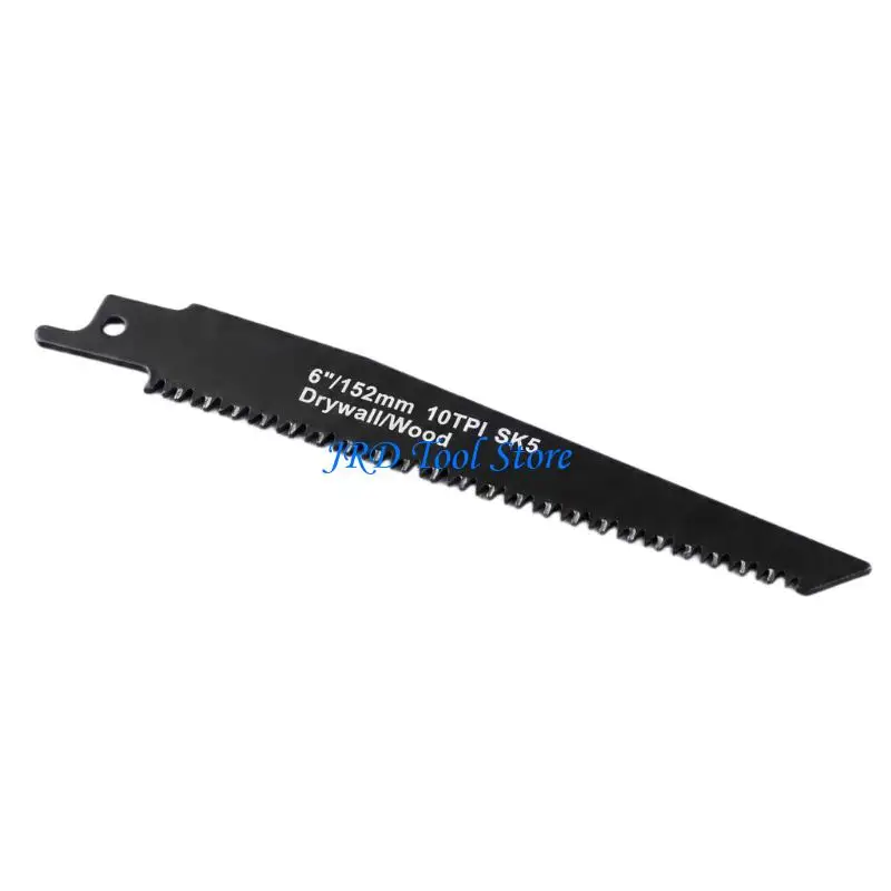 A2UD 6 Inch Long Pruning Reciprocating Sawing Blade With 10TPI Coarse Teeth SK5 Materials For Smooth And Fast Cutting