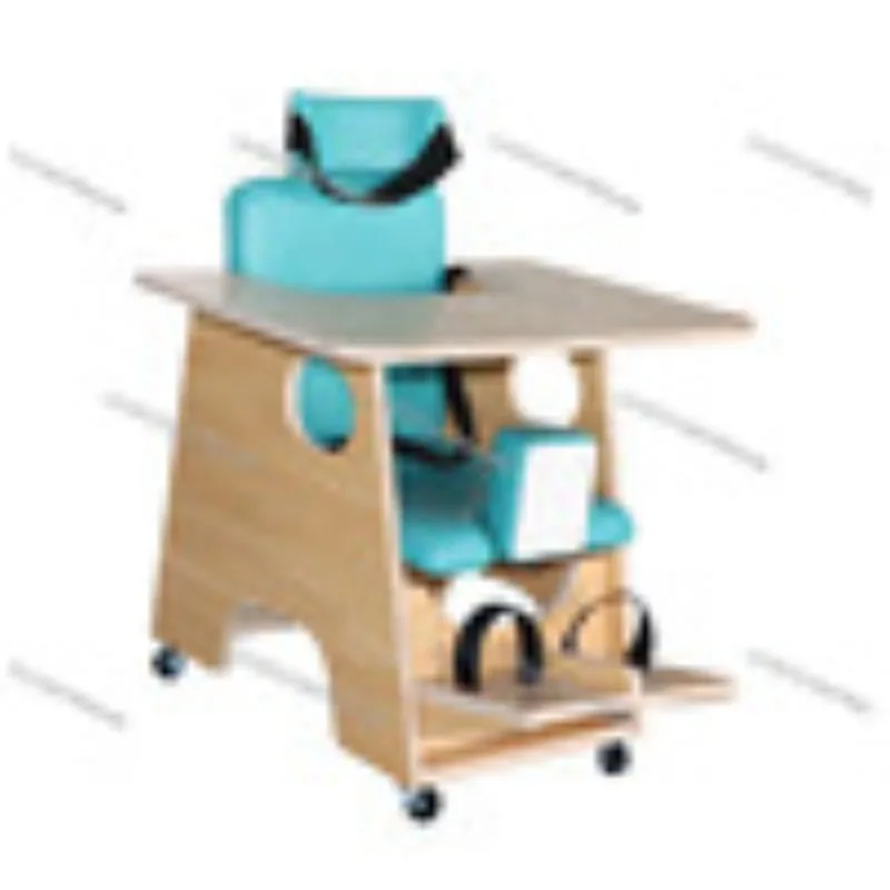 Kids Sitting Posture Correction Chair, Adjustable Rehabilitation Training Chair with Dining Board