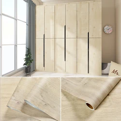 Papel tapiz de grano de madera impermeable, pegatinas autoadhesivas de vinilo para cocina, muebles, armario, mesa, papeles de pared, decoración del hogar