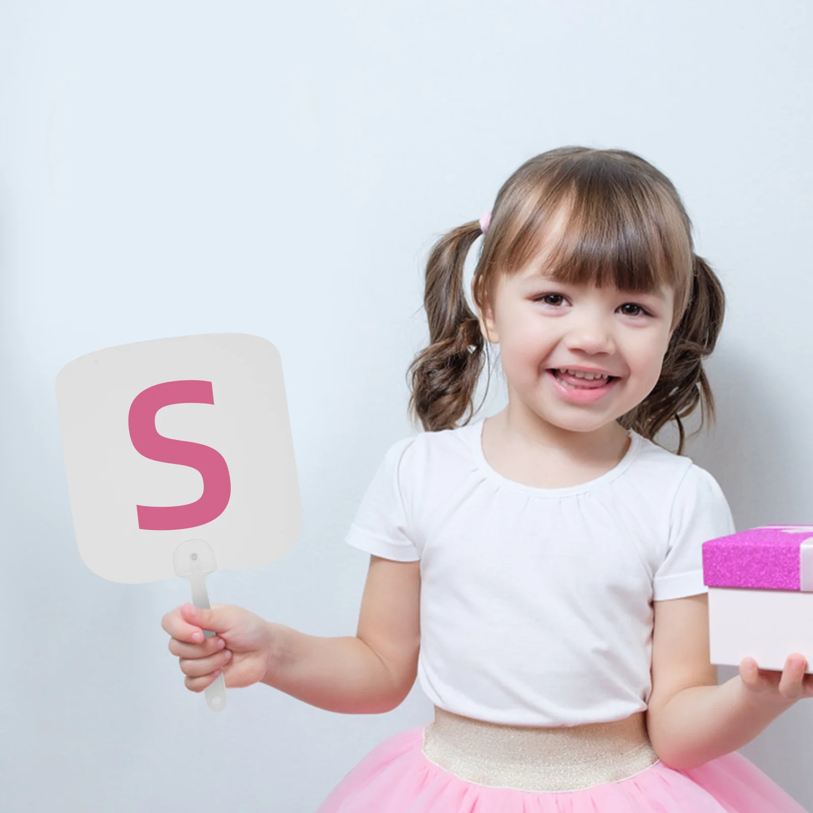 

10pcs Church Fan Set Handheld PET Plastic Sublimation Blank Fans for DIY Projects Wedding Decor Home Space Gifts