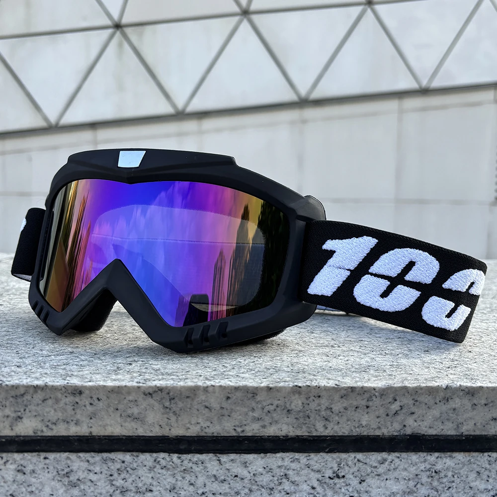 

100 Motorcycle Goggles Cycling Glasses Outdoor Off-Road Ski Sport MX ATV Dirt Bike Racing Glasses Motocross Goggles