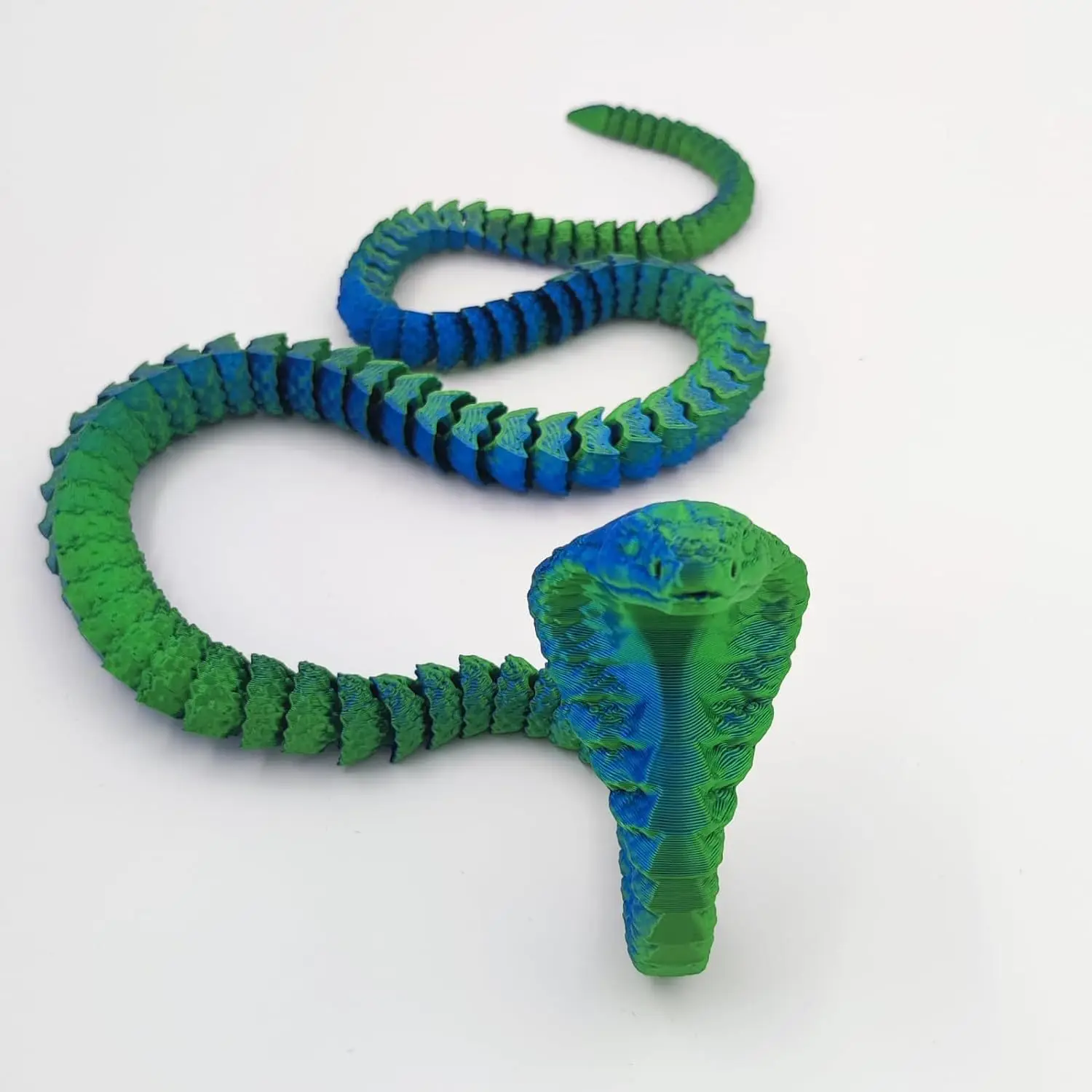 3D Printed King Cobra Toy - Articulated Poseable Snake Model for Aquarium Decor, Reptile Display & Retail Store Props Bestseller