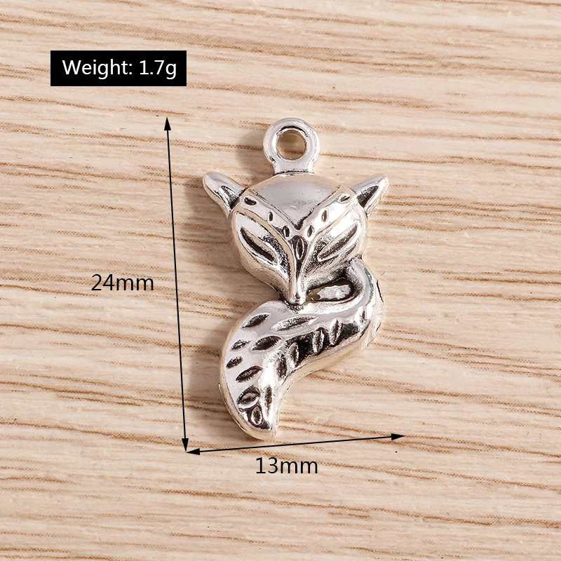 Tusember 20 Stück Legierungs-Anhänger in Form von Eule, Bär, Elefant und Pferd für Schmuck, Halsketten, DIY-Armbänder, Ohrringe, Zubehör und Bastelarbeiten – Detail 9