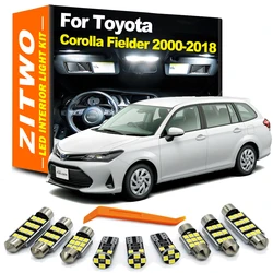 ZITWO 8Pcs Car LED Interior Bulb Accessories For Toyota Corolla Fielder 2000- 2013 2014 2015 2016 2017 2018 Dome Map Light Kit