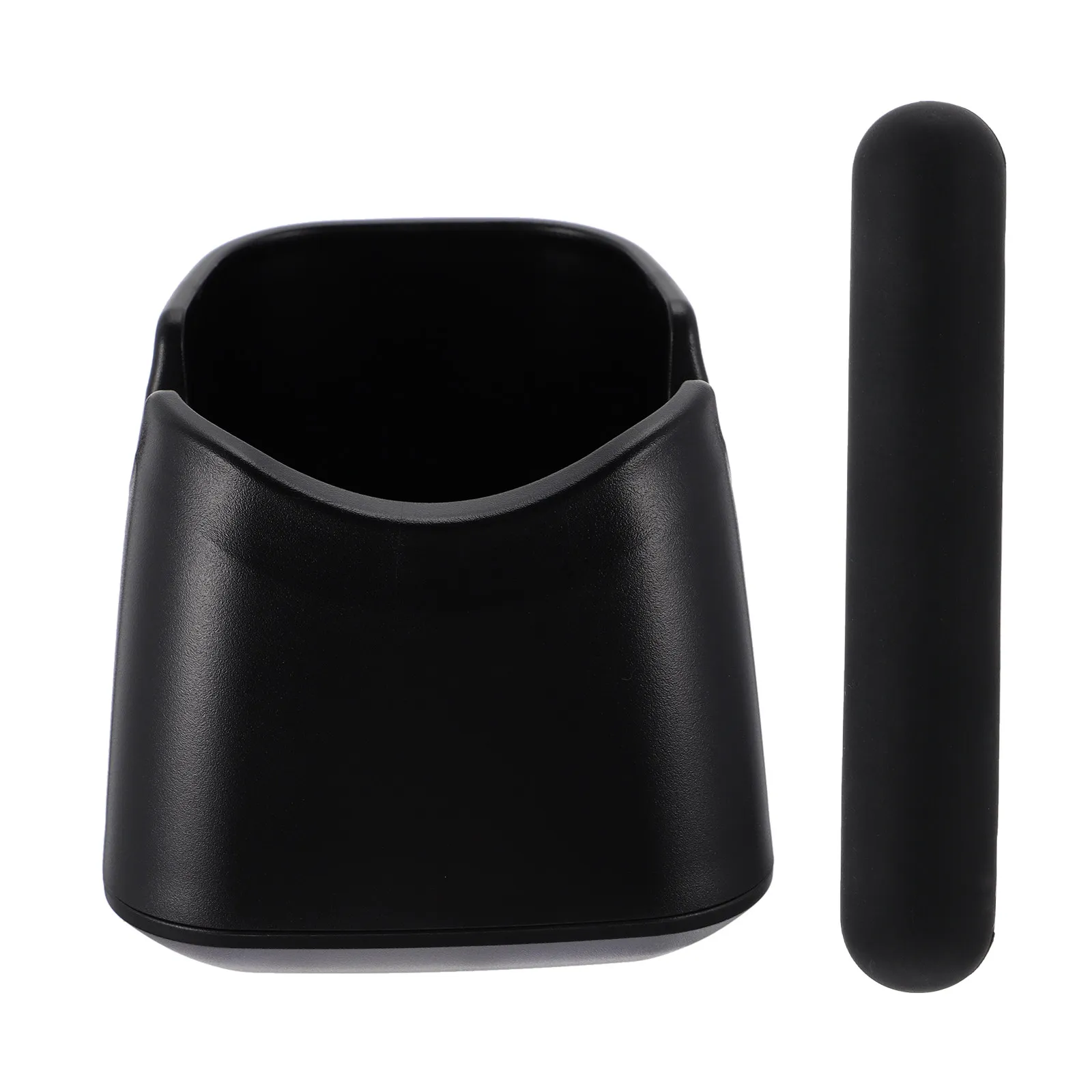 

1Pcs Plastic Coffee Knock Box Large Capacity Espresso Grounds Container with Non-Slip Base for Bar Home Kitchen Coffee Shop Use