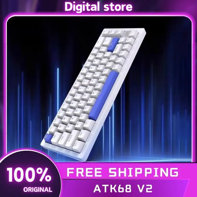 ATK68 V2 Mechanical Keyboard Magnetic Switch Aluminium Alloy 8K RT0.02 Wired Gaming Keyboard Quick Trigger RGB Pc Gamer Valorant