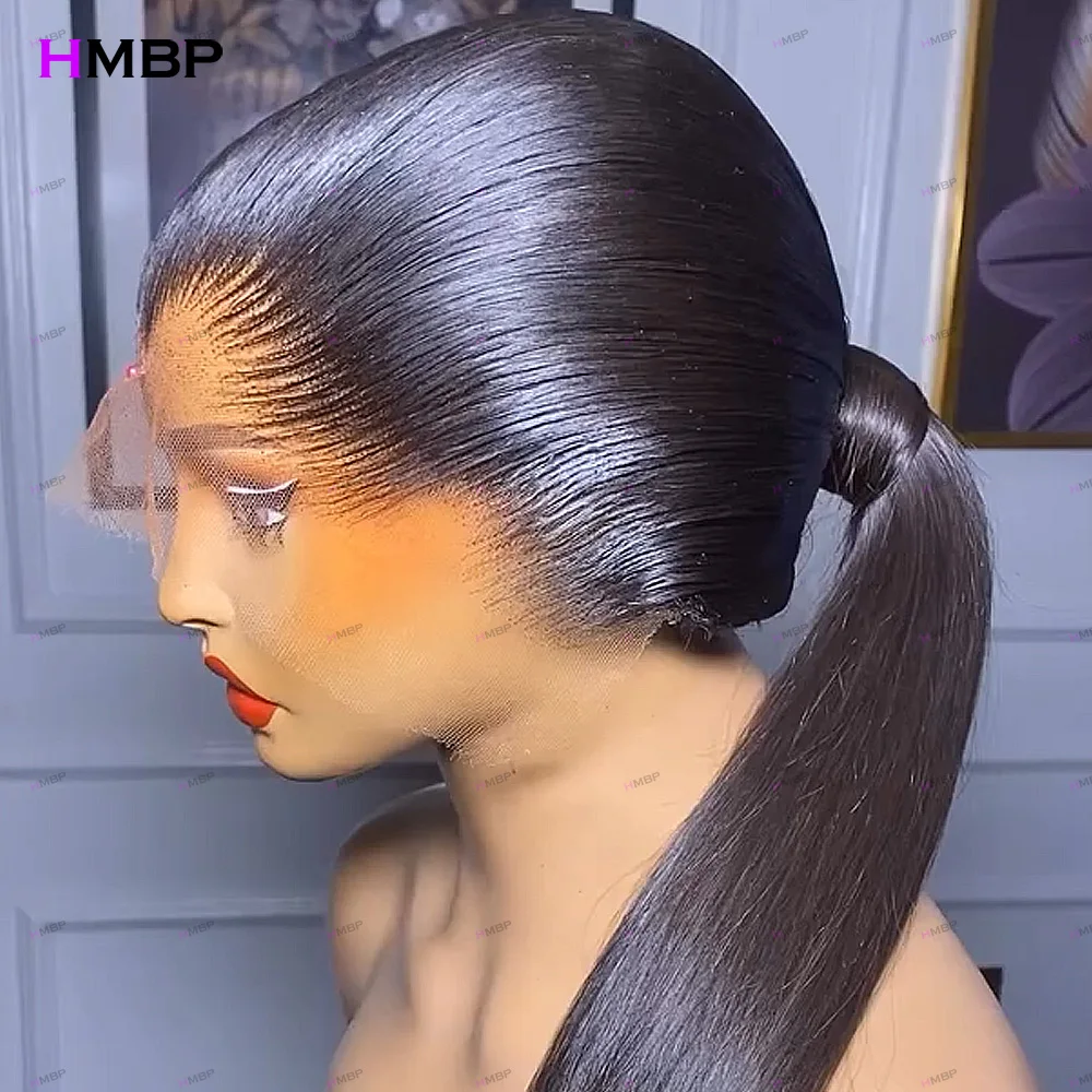 Lagos Hairline Bone Straight Glueless Wig 100% Human Hair Wigs Wear And Go 300/400 Density 13x6 HD Transparent Lace Frontal Wig