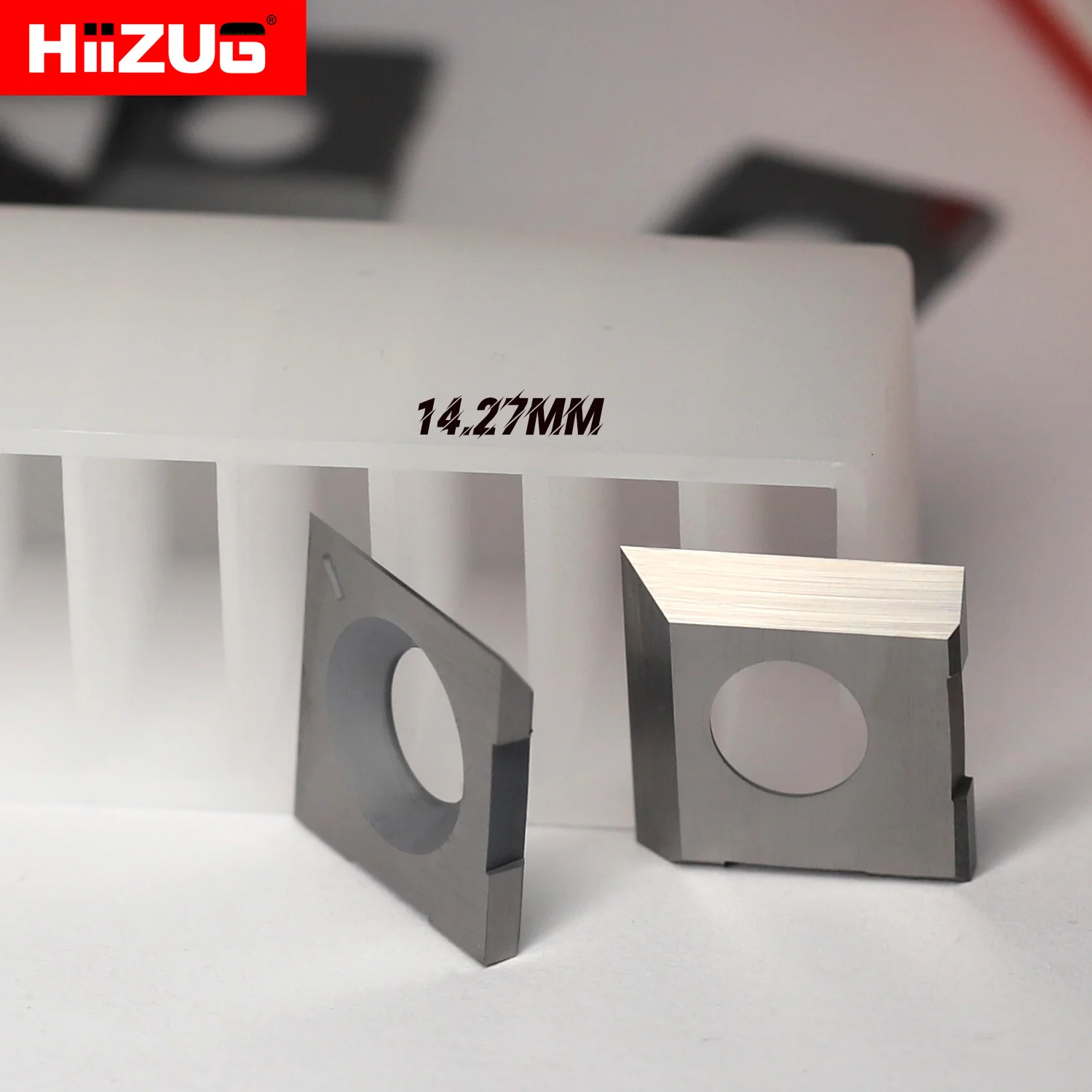 Imagem -02 - Quadrado Carbide Inserções para Espiral Helicoidal Plaina Cabeça Woodtorneamento Ferramentas do Torno Bordas 14.27 mm 14.33 mm 14.3 mm Carpintaria