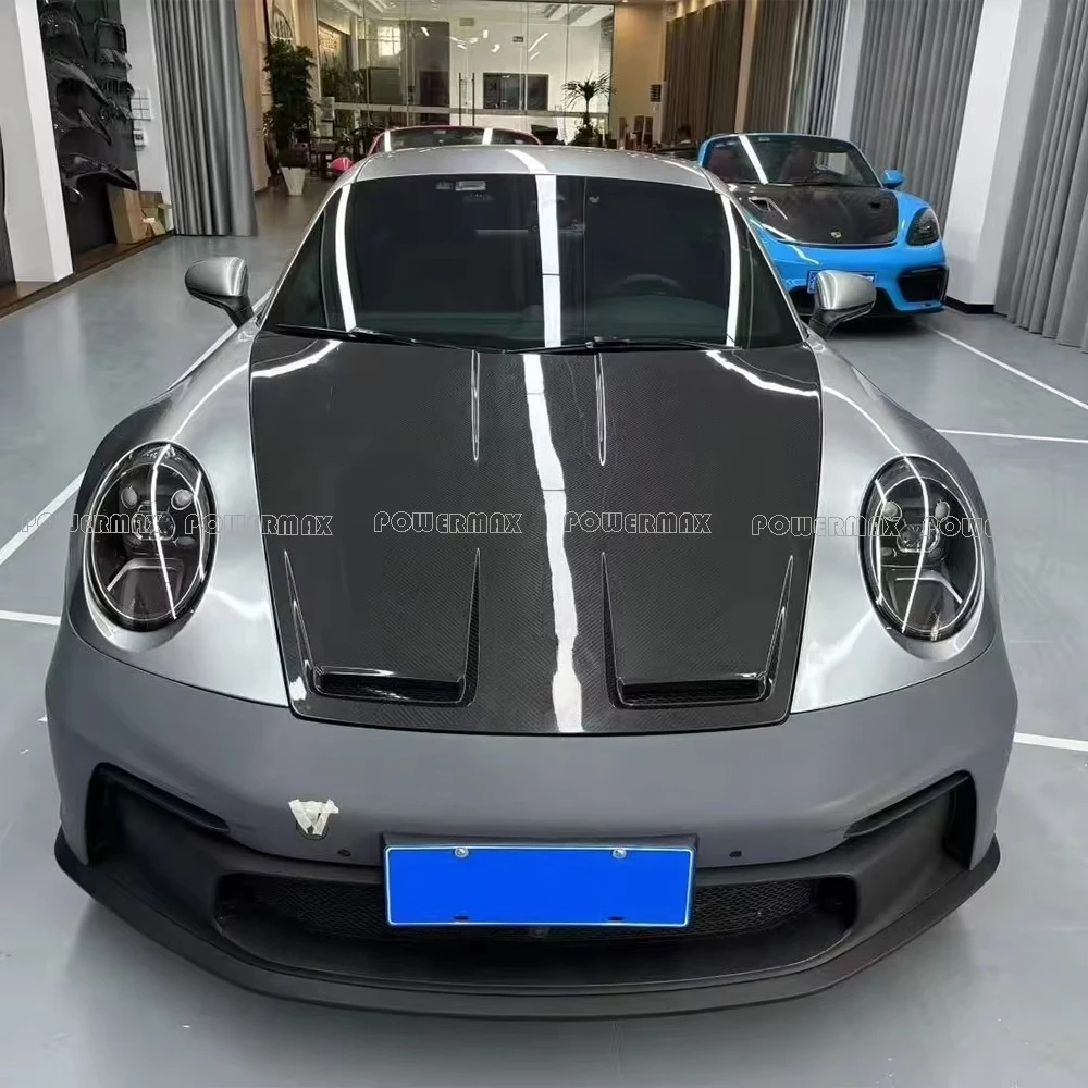 

High Quality GT3 STyle DRY Carbon Fiber Hood Fit for Porsche 911 992 Upgrade GT3 Body Kit