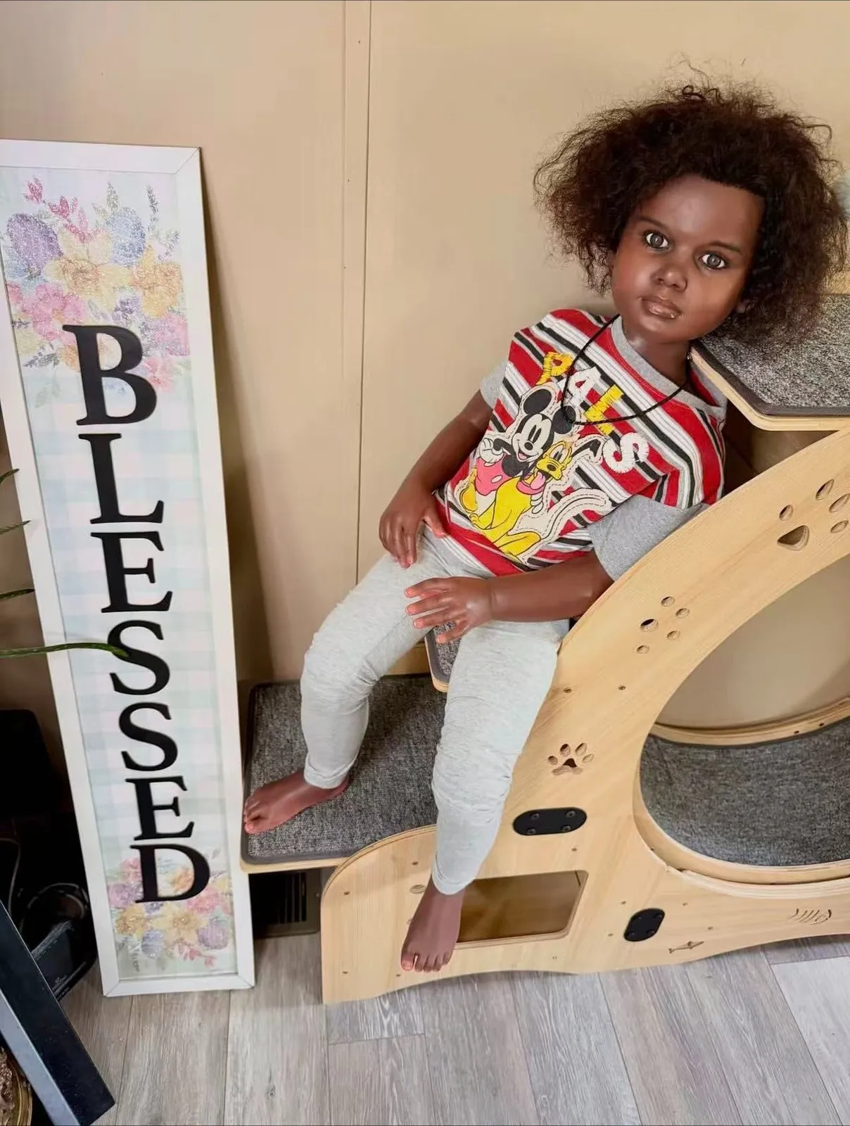 Fully Assembled 45in Sold Out Edition Gabariella Reborn Doll Toddler Rooted Hair Collectible Tanned Skin Complexion