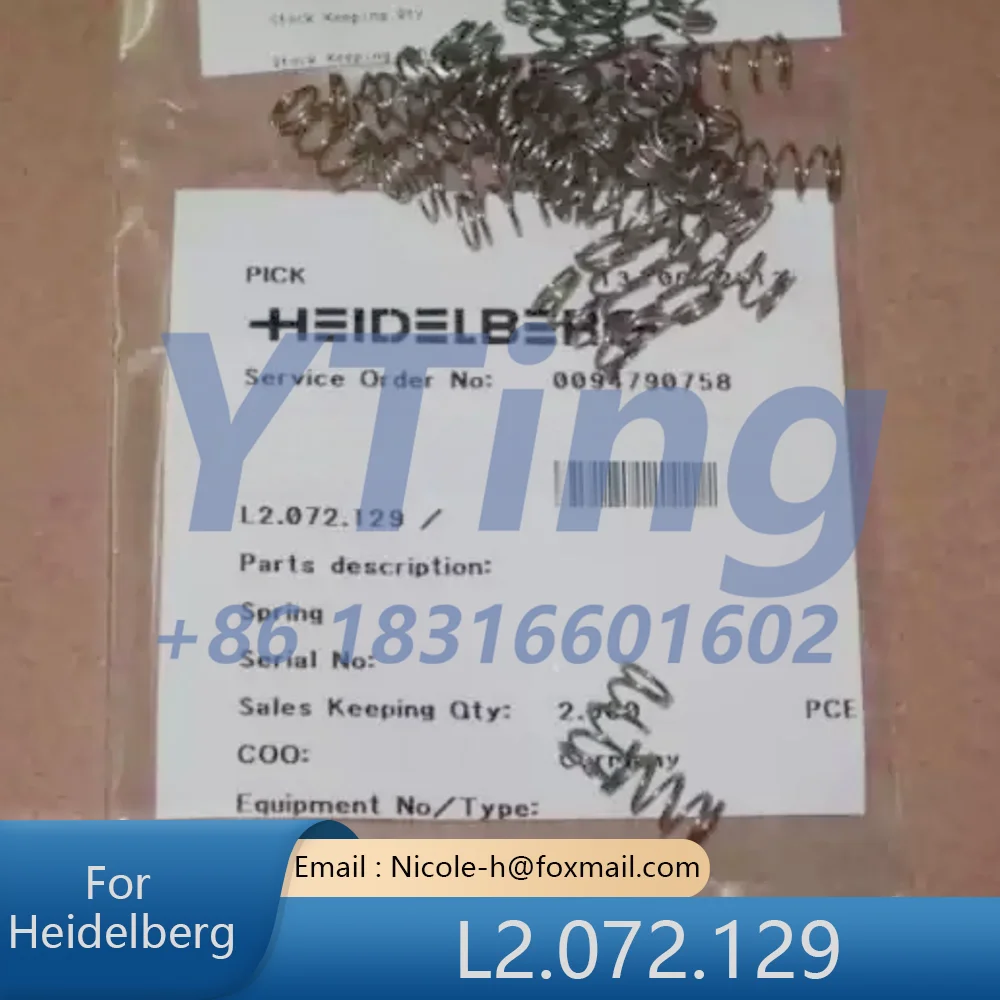 Heidelberg Printing Machine Accessories SM74 CD74 XL75 Original Pull Gauge Fixing Screw Spring L2.072.129