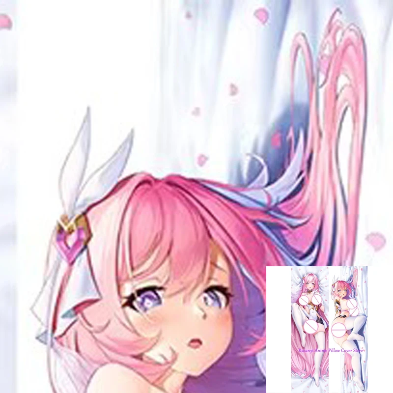 

Dakimakura Anime Elysia Double-sided Pillow Cover Print Life-size body pillows cover Adult pillowcase 2024