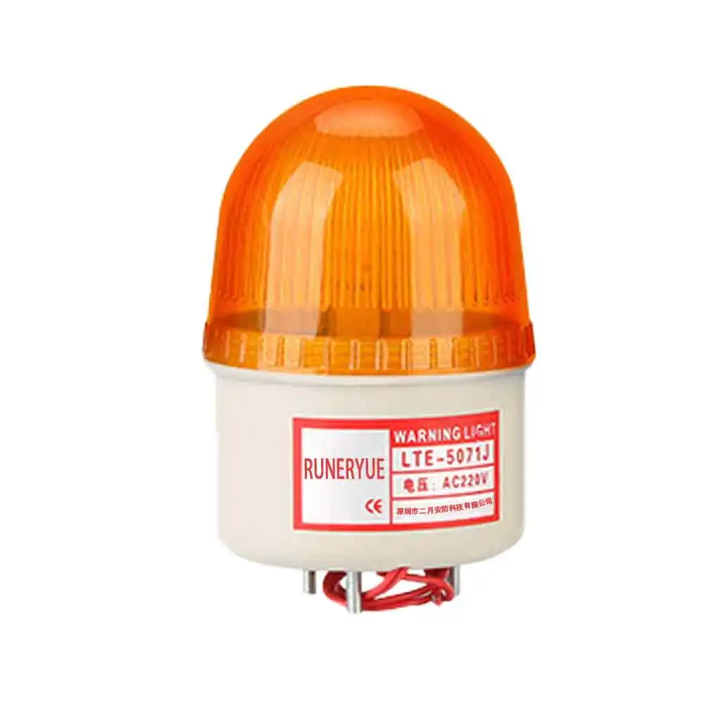 

Silent light alarm: 24V strobe warning light and flashing signal indicator
