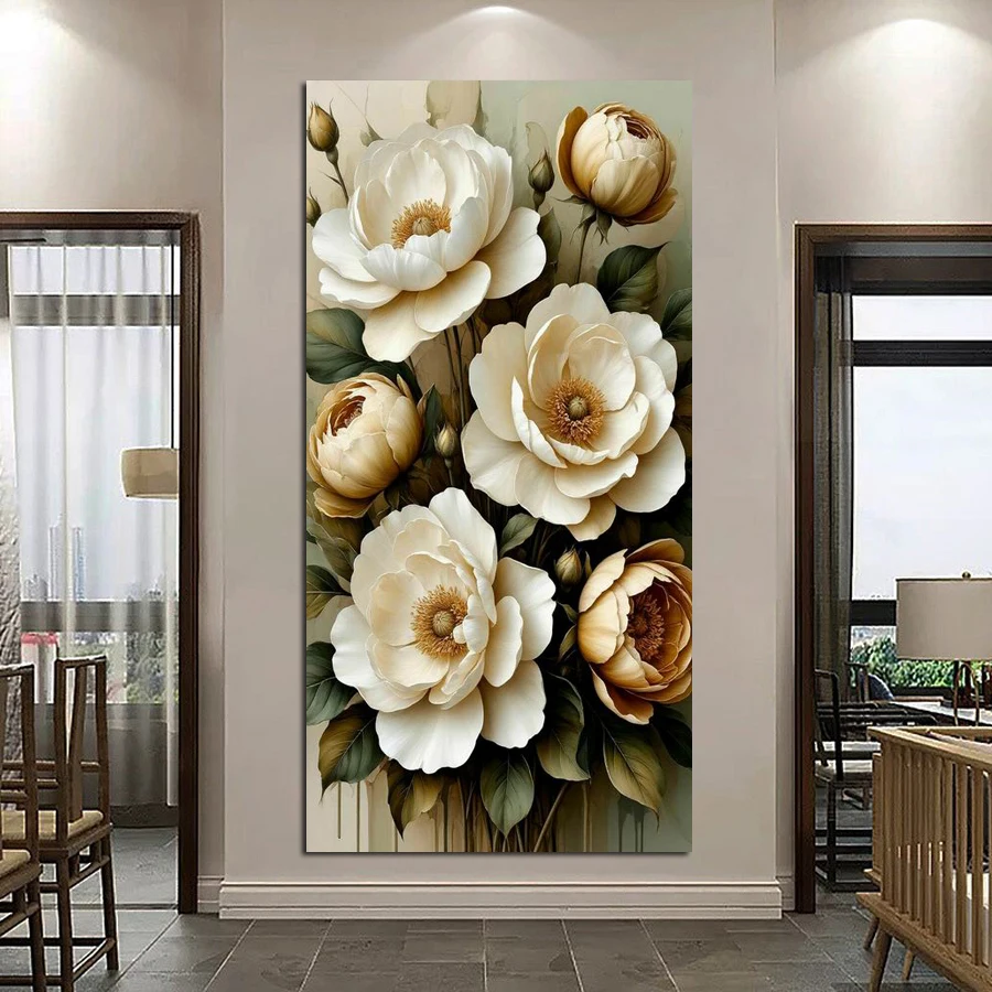 

Картина пиона, большой размер, сделай сам, алмазная живопись, ювелирные изделия, вышивка крестиком, цветок, полная квадратная круглая дрель, наборы для вышивания мозаикой