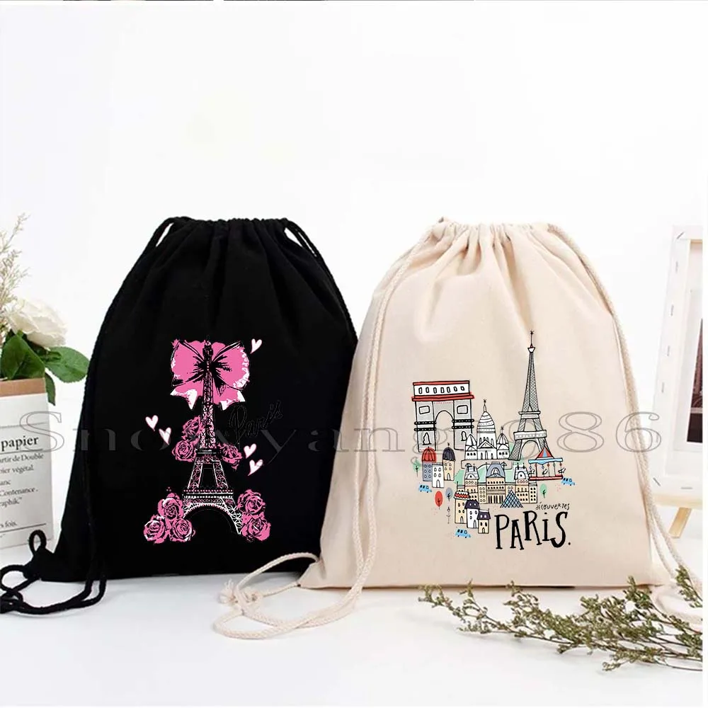 

Париж Радуга Эйфелева башня Франция Сердце Французский флаг Карта Холст Сумка на шнурке Футбольный рюкзак Спортивный рюкзак Симпатичные подарки Сумка на шнурке