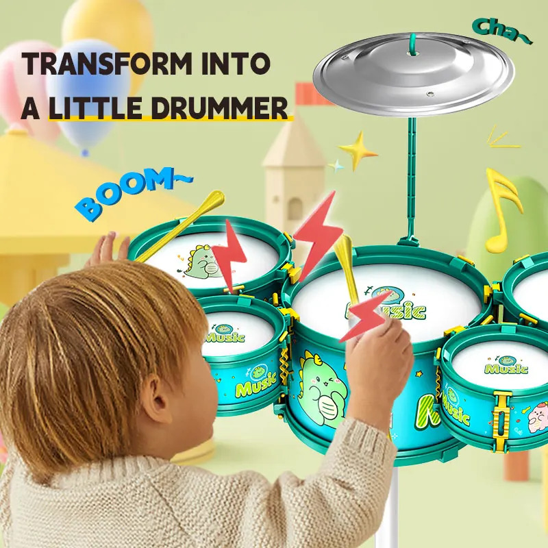 Drums, jazz drums, music enlightenment for children and babies, toys, imitation Musical Instruments, beginners practicing Musica