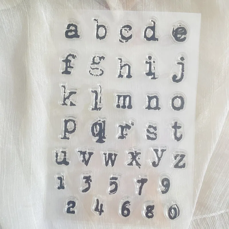 lowercase letter alphabet Clear Stamp Transparent Silicone Stamp Seal Sheet For Scrapbooking Photo Album Decoration