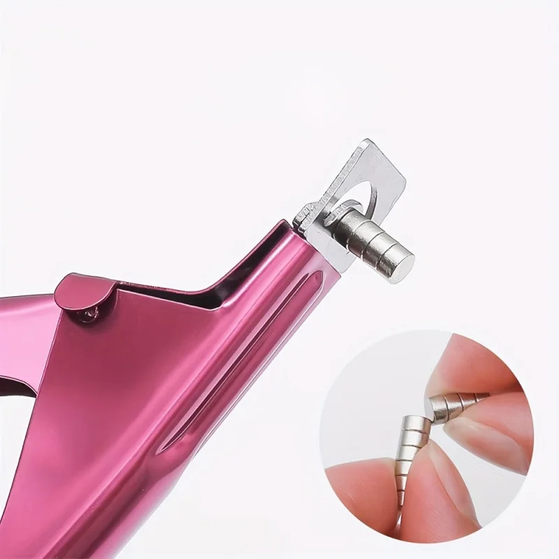 Acrylic Nail Clippers Scissors with 10 Magnets Suitable for Long Acrylic Gel Nail Tip Adjustable Stainless Steel