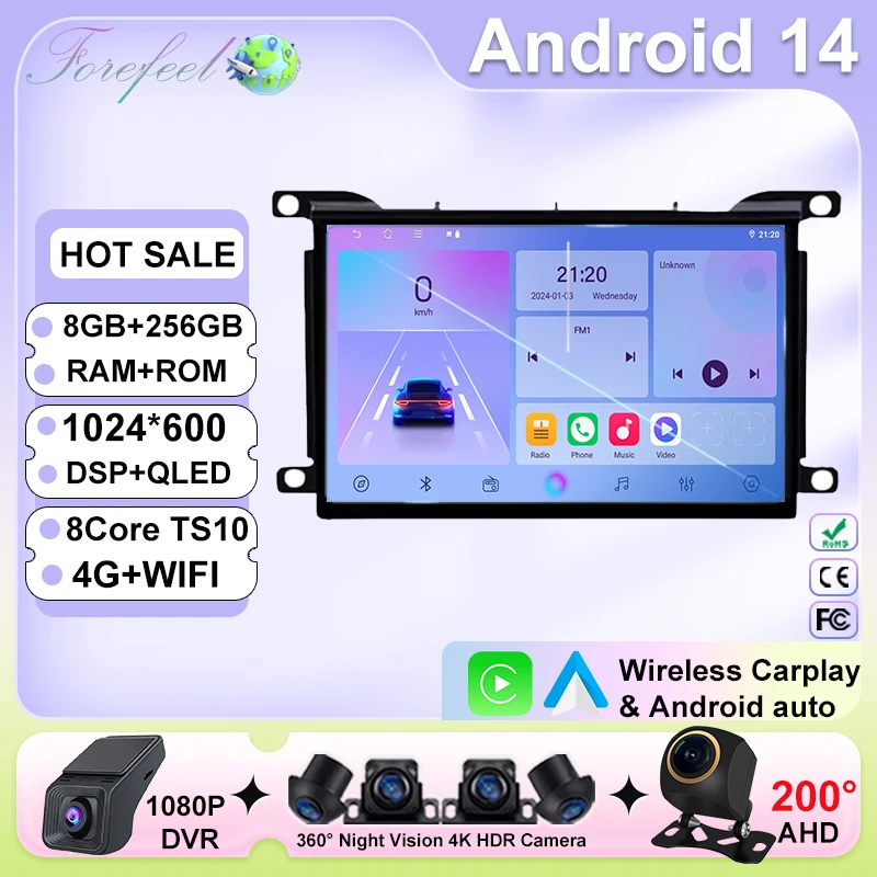 

7'' Android 14 For Citroen DS 5 DS5 508 2011 2014 2015 - 2018 Car Radio Multimedia Player Screen Head Unit Carplay Autoradio 4G