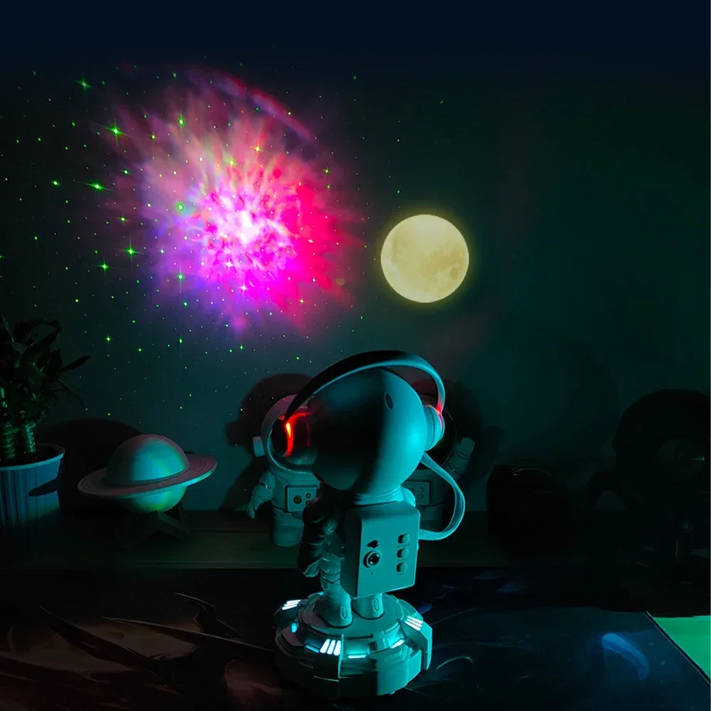 Astronaut Projector Lamp Starry Sky Night Light Projector Remote Control Astronaut Lamp Projector Light For Indoor Room