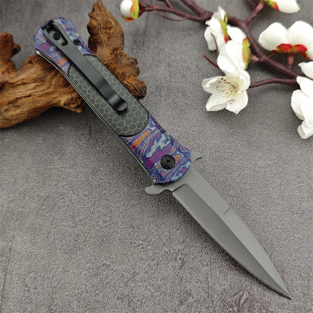 DA145 Tactical Folding Knife 5Cr13Mov Steel Blade Aluminum Handle Multi-Tool Outdoor Survival Self-Defense EDC Knife