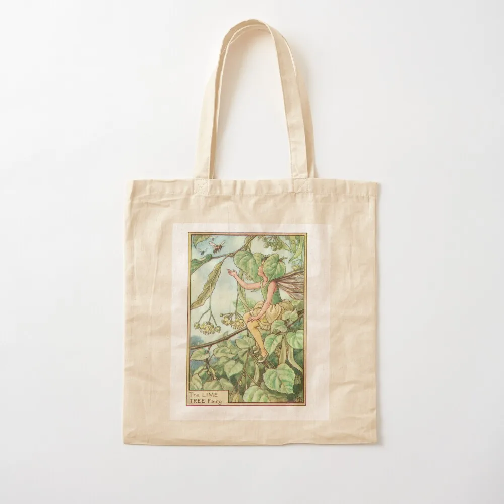 

Adorable Lime Tree Fairy Tote Bag Shopper handbag eco pack Shopper bags woman 2025 Canvas Tote Bag