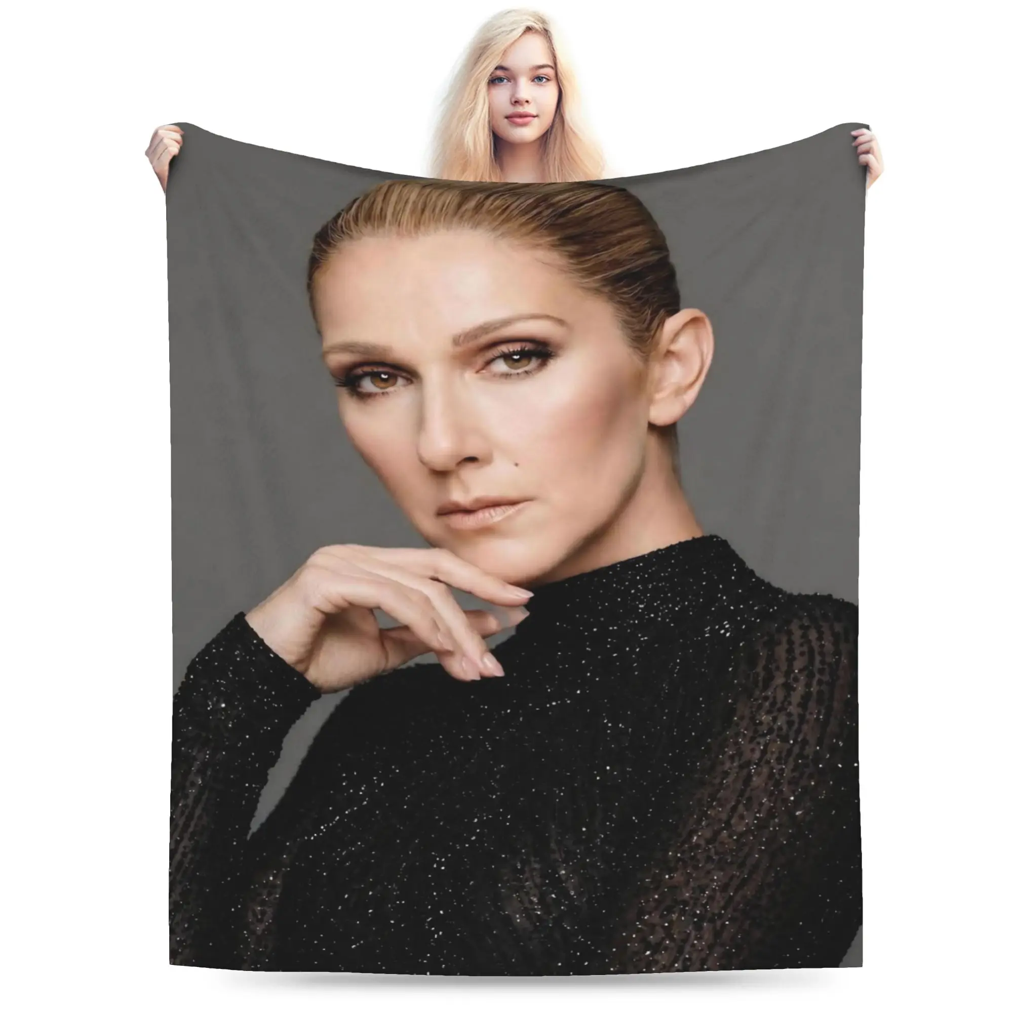 Celines Dions Paris 2026 Tour Blanket Super Soft Cozy  Throw Blankets for Couch 50x60 Inch Multiple Sizes Bedspread