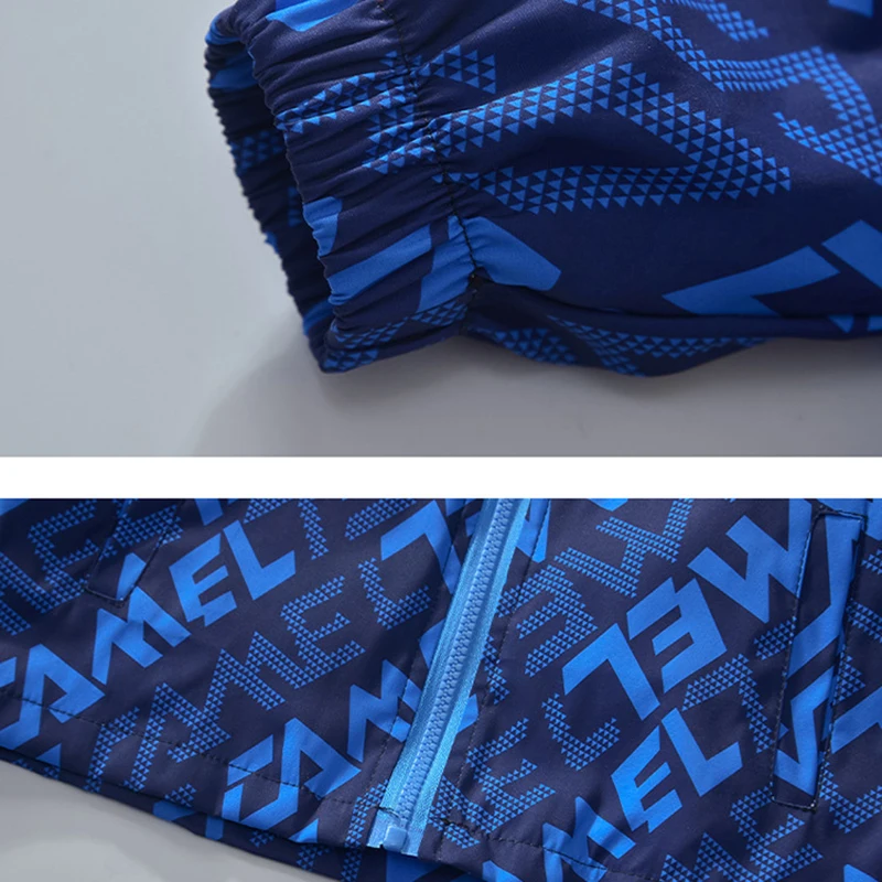 المراهقين الخريف الفتيان سترة مقنعين سستة موضة الربيع مقاوم للماء الأطفال ملابس خارجية هدايا عيد 4-14 سنة الاطفال الملابس #5