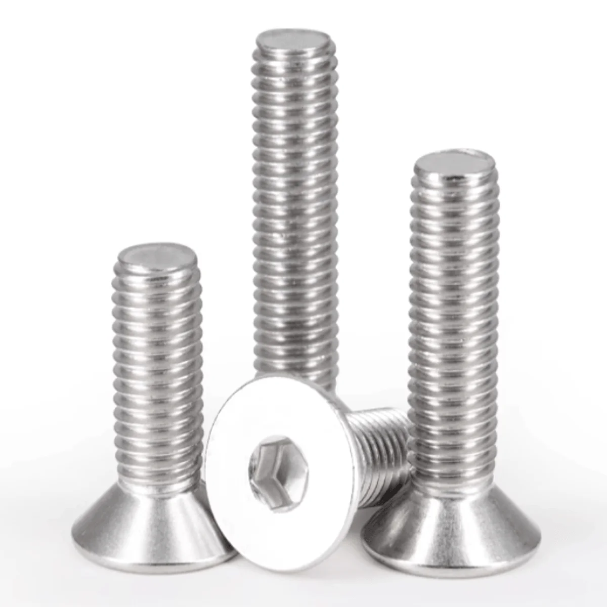 M10 M12 304 Roestvrij Staal Hexagon Hex Socket Verzonken Platte Kop Schroeven Inbusbouten DIN 7991