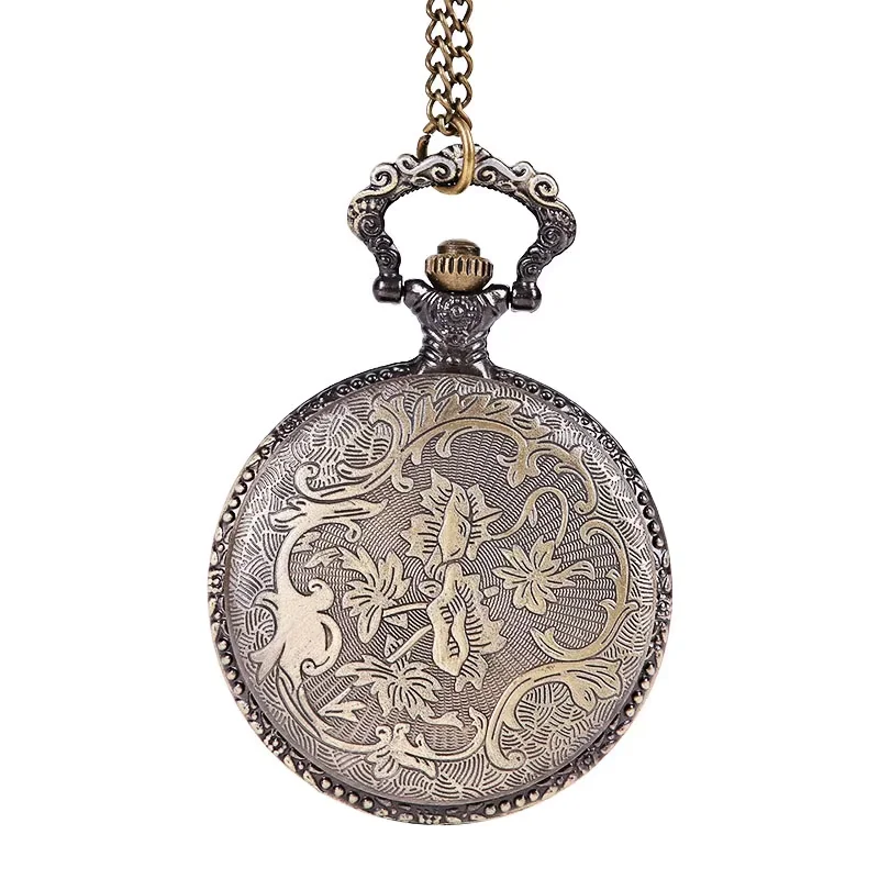 Large bronze embossed hollow classical Chinese dragon Xiangyun pocket watch ancient wind dragon in the sky