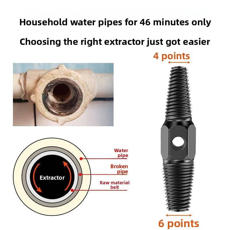 Double‑End Universal Broken‑Screw Extractor‑Pipe Tap Damaged Stripped Thread Remover Hardware